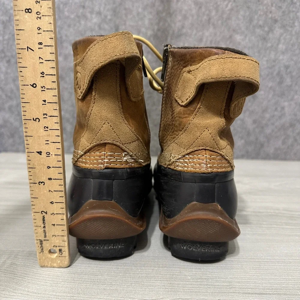 Wolverine‎ Torrent Duck Boots Womens 9 Brown Black Waterproof Leather Rain